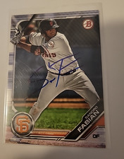 Sandro Fabian Signed 2019 Bowman Baseball Card SF Giants #BP-38