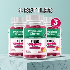 3 BOTTLES Physician s Choice Fiber Gummies: D...