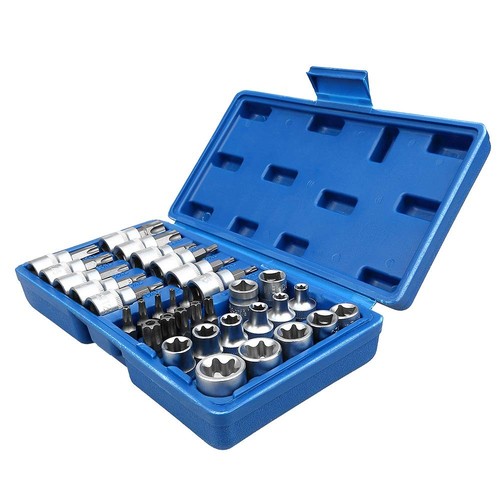 Drive Male Female Torx Star Bit Socket E-Socket Set Handheld Tool - 34 Pcs, S... - 第 7/8 張圖片