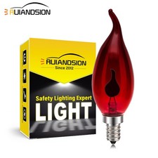 Ruiandsion E14 LED Candle Light Bulbs C35T 3W Flame Candle Lamp Flash 220V