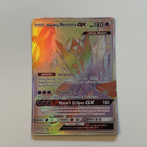** Dawn Wings Necrozma GX 161/156 Secret NM Pokemon Ultra Prism