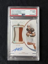 Panini 2023 Flawless Collegiate Arch Manning Patch Auto RC PA-AMA /25 PSA 9