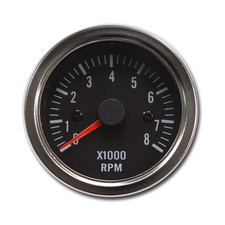 Vd Vintage 52mm 2-116 Electrical Tachometer 8000 Rpm Gasoline Chrome Bezel