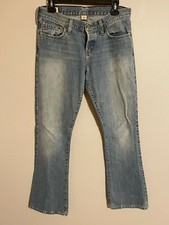 Abercrombie & Fitch Made in USA Button Fly Bootcut Denim Jeans - Women's 4R