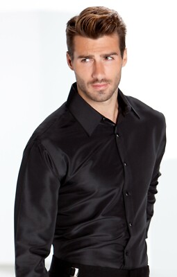 slim fit dress slacks Non-Iron Cotton Solid Dress Shirt with Contrast Trim main image 0