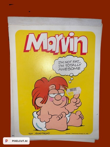 Vintage Tom Armstrong MARVIN 19 Page/Sheet Notebook Notepad 1982 Memos ...