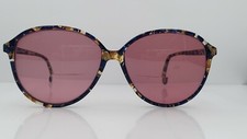 Vintage Ashley Stewart Blue Gold Oval USA Sunglasses FRAMES ONLY