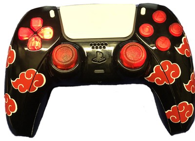 CUSTOM LED MODDED SASUKE AKATSUKI RED CLOUD NARUTO PLAYSTATION 5 PS5 CONTROLLER | eBay