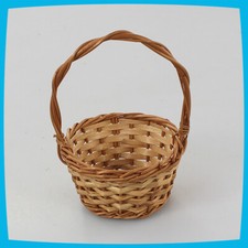 Deko Picknick Shopping Ostern Aufbewahrung braun Kinder Weidenkorb mit Henkel