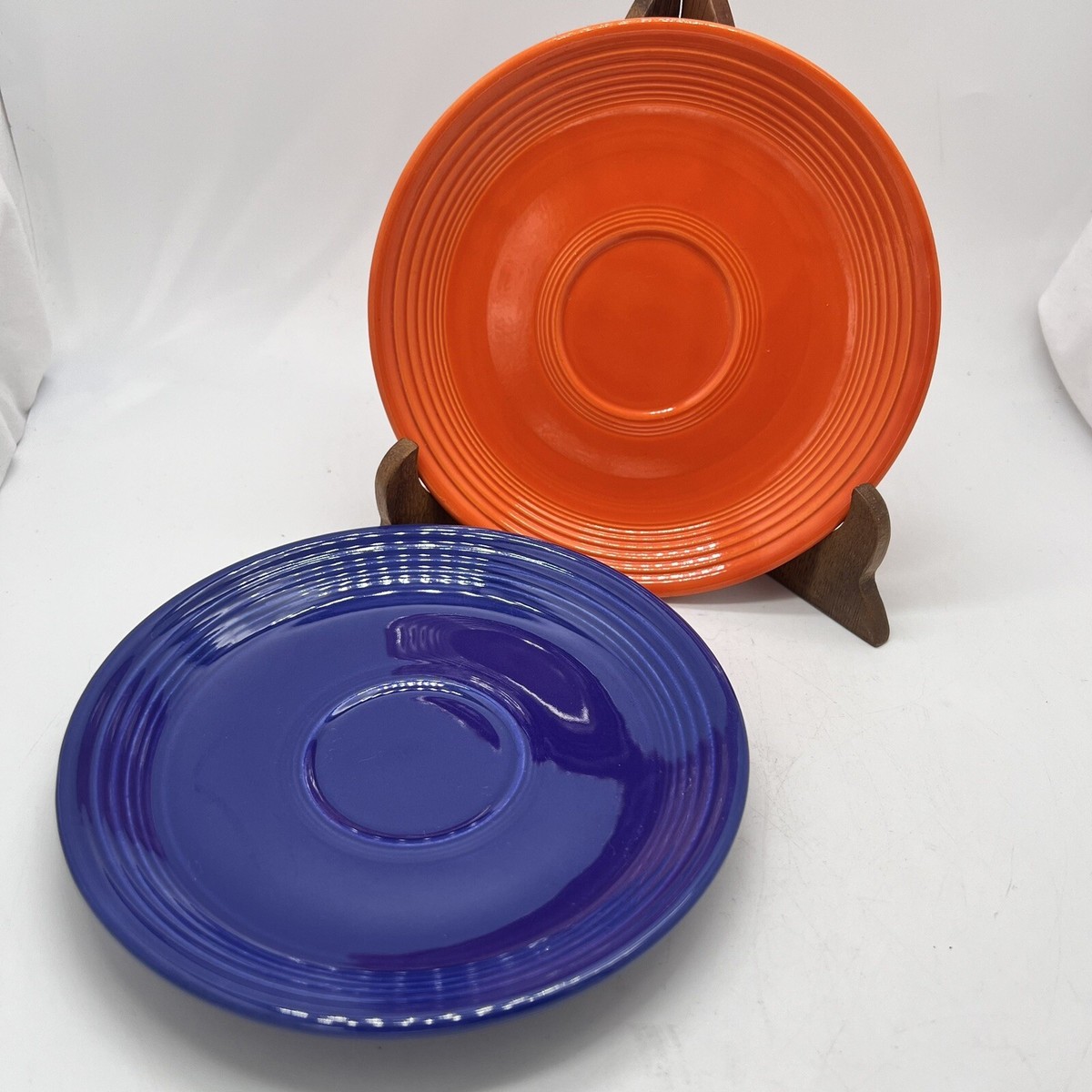 Lot of 2 Vintage Multi Color GENUINE EARLY Fiesta Fiestaware 6 1/4