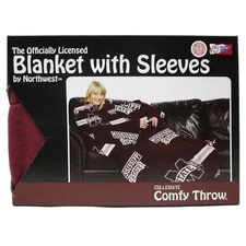 The Northwest Company NCAA Mississippi State Comfy Throw Blanket with Sleeves