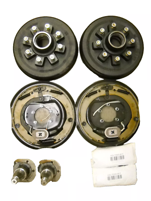 #ad 7000# Build Brake Axle Kit Electric Brakes 8x6.5 Drum Hub Trailer 2.50quot; Spindle $483.43