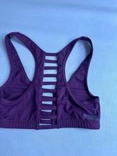 VICTORIAS SECRET PINK SPORTS BRA PURPLE ULTIMATE UNLINED WIRELESS XS