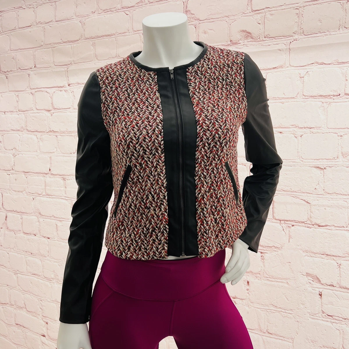 Bcbgmaxazria leather deals vest