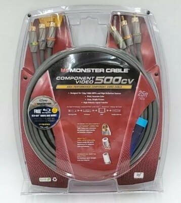 Monster Cable High Performance Component Video 500CV 25ft 7.52M 25'/7.52 Meters