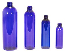 10 pack New 4 Oz Empty Plastic Blue Bullet PET Bottles without cap