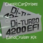 <!--F#f_0-->Di turbo 4200 EFI BLACK Pair Stickers Decal for Landcruiser 79 series<!--F/-->