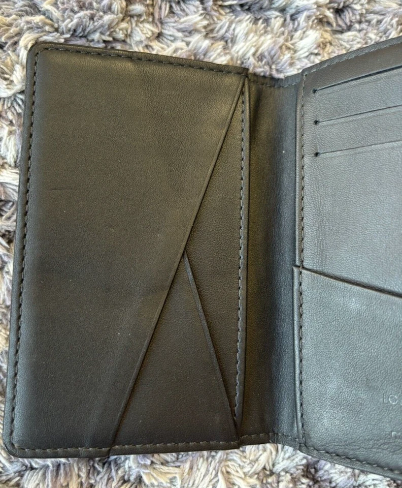 Louis Vuitton Tarjetero Organizador Depoche Azul Marino Negro Damier Grafito N63143 LV Foto 2 de 4