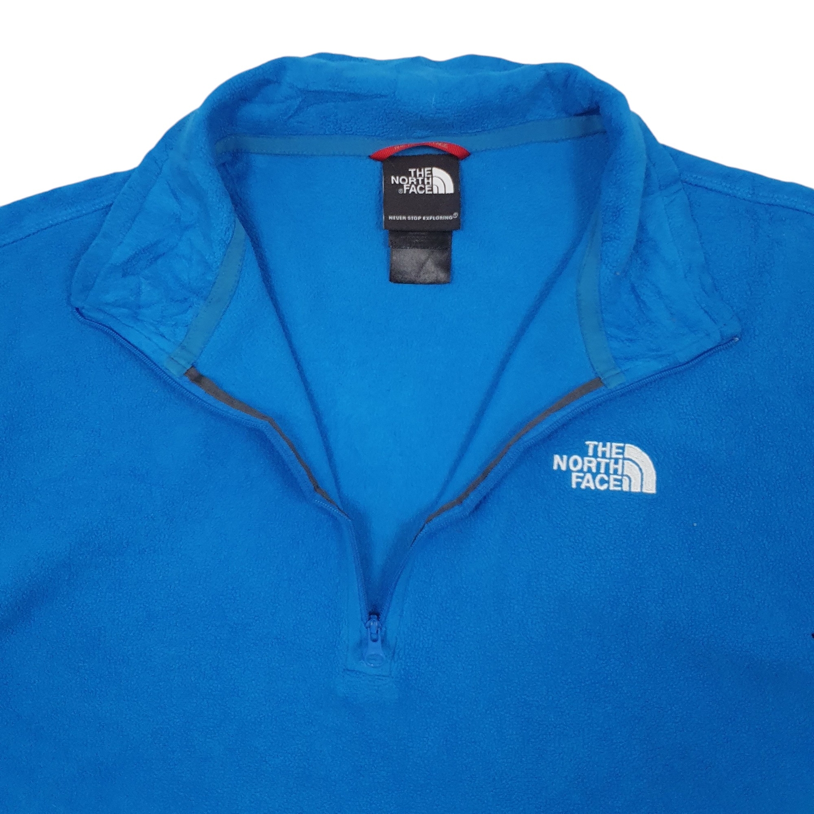 THE NORTH FACE 1/4 Quarter Zip Polyester Fleece Jumper Mens L image 2