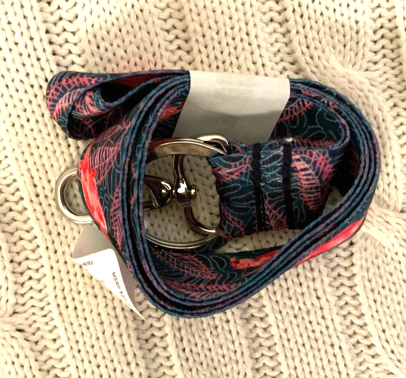 Vera Bradley Wide Lanyard & Keyring Brilliant Canopy Birdies NWT Work School image 2