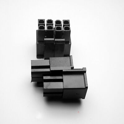 Computer Cpu Pin Socket Plastic Cap 10pcs 4.2mm 8-pin 4+4Pin CPU Power Connector Plastic Shell Housing ...