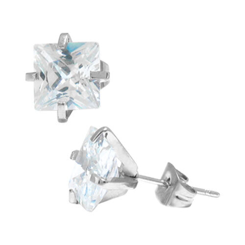 Цирконий Klassisch 316L Edelstahl Ohrringe Stecker mit