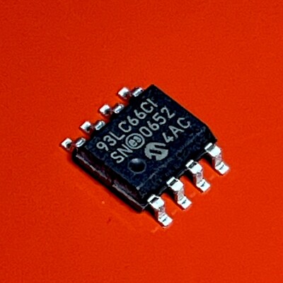 [2x] 93LC66C Microchip 4K Microwire Compatible Serial EEPROM SMD IC SOIC-8