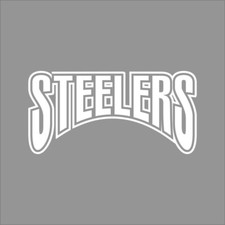 Pittsburgh Steelers 6 NFL Team Logo 1 Color Vinyl Decal Sticker Car Window Wall