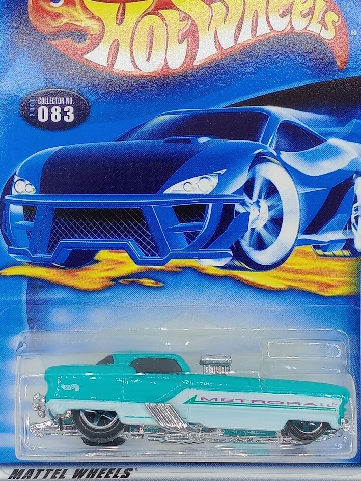 Hot Wheels 2000 First Editions Metrorail 23/36 Aqua White 083 Diecast 1:64 NEW