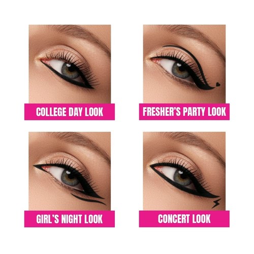 Elle 18 Eye Drama Kajal Super Black Smudge-proof, Waterproof 0.35 G Matte Finish - Picture 5 of 7