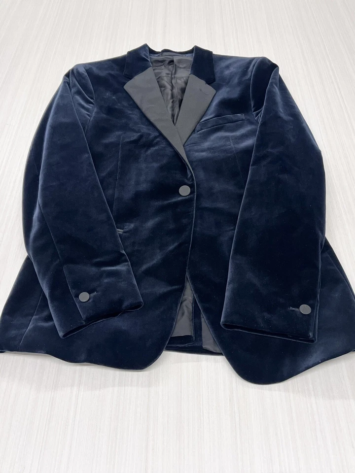 THEORY SLIM FIT PLUSH VELVET TUX/DINNER JACKET 40R MFR. SAMPLE *CLEARANCE* - Image 2 of 4