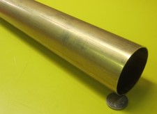 260 Brass Tube 2.0" OD x .032" Wall x 1.936" ID x 3 Ft Length