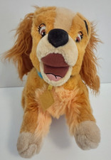 Disney Lady  the Tramp Plush 12" Running Embroidered Mouth