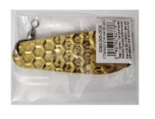 Luhr Jensen Tom Mack 5 24k Gold Plated Hammered Spoon Lure