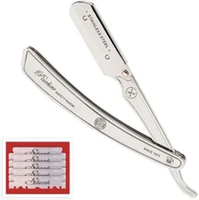 Parker SRX Heavy Duty Professional Stainless Steel Straight Edge Barber Razor