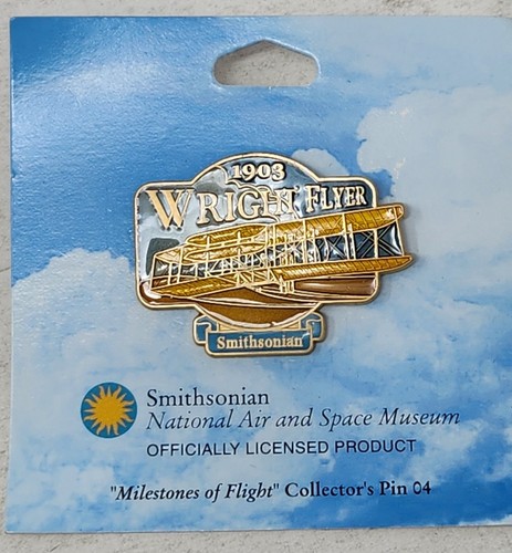 Smithsonian Wright Flyer Pin 1903 Milestones Of Flight Collectors Pin 4 - Picture 2 of 5