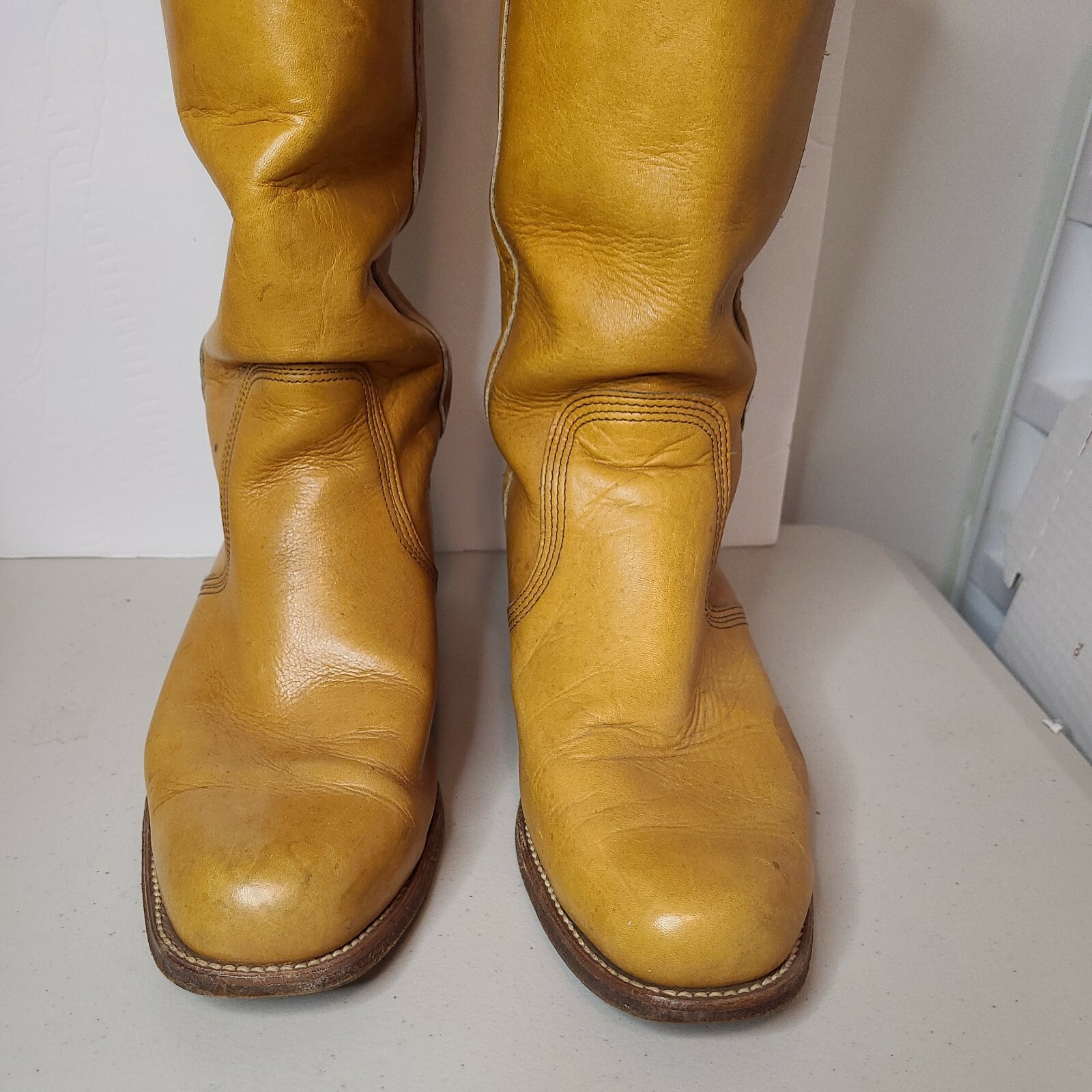 frye yellow boots