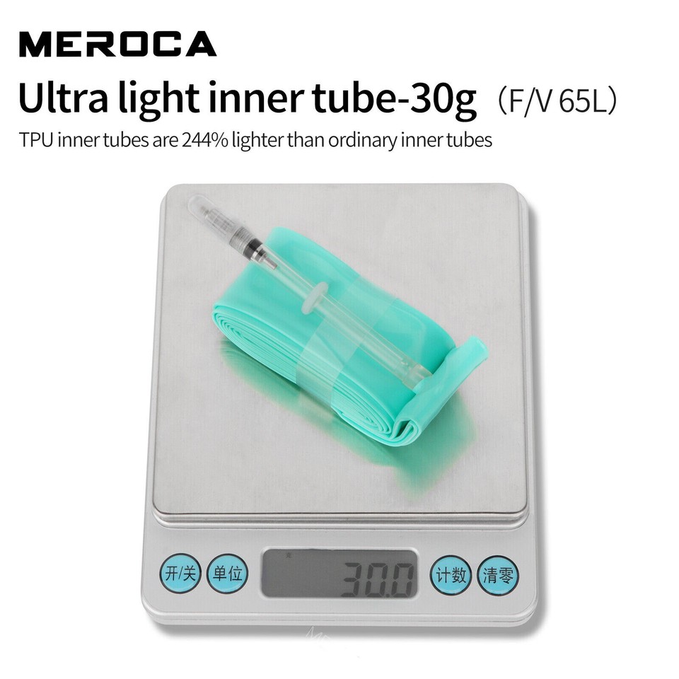 Camera D'aria TPU Ultraleggera MEROCA Per Bici Da Strada 700c - 23-32C, 30g, Valvola Presta