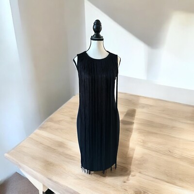 rachel zoe Black Fringe Dress
