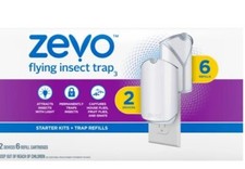 Zevo Flying Insect Trap, Fly Trap Refill Cartridges 2 Refill Cartridges 