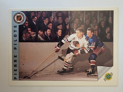 1992 Ultimate Original Six #63 Pierre Pilote Chicago Blackhawks HOF