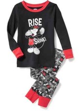 NWT Old Navy Disney Mickey Mouse Rise  Shine Sleep Set Pajama Set PJ Boys 4T 5T