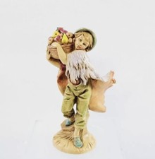FONTANINI SETH Nativity Boy w/Fruit Basket 52597 1987 Christmas Jesus 5  W/Card