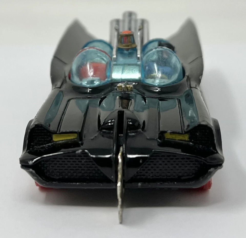 RARE Vintage 1972 Corgi 267 Batman Batmobile w/Trailer Red Tires Whizz Wheels - Image 3 of 4