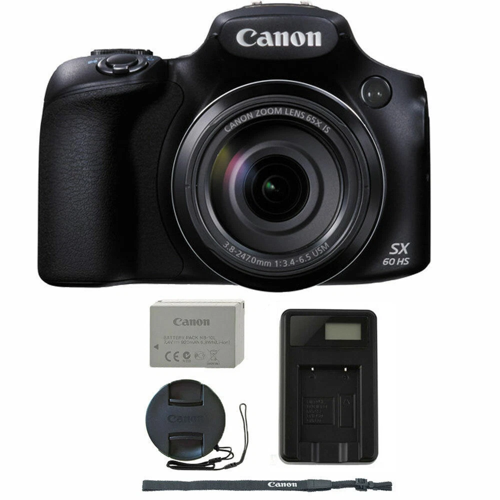 Canon PowerShot SX60 HS 16.1MP 65x Optical Zoom Wifi / NFC Digital