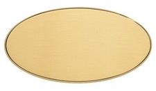 TARGHETTA OVALE IN OTTONE PER PORTA PORTONE O ALTRI USI CIVILI O INDUSTRIALI.