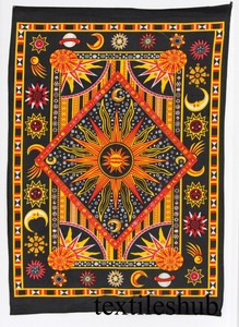 New Indian Sun Moon Yoga Mat Poster Size Tapestry Ethnic Wall Hanging Decor Art Ebay