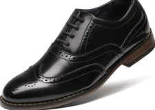 Bruno Marc Boy's Prince-K2 Classic Oxfords Wingtip Dress Shoes Size 9 Toddler 