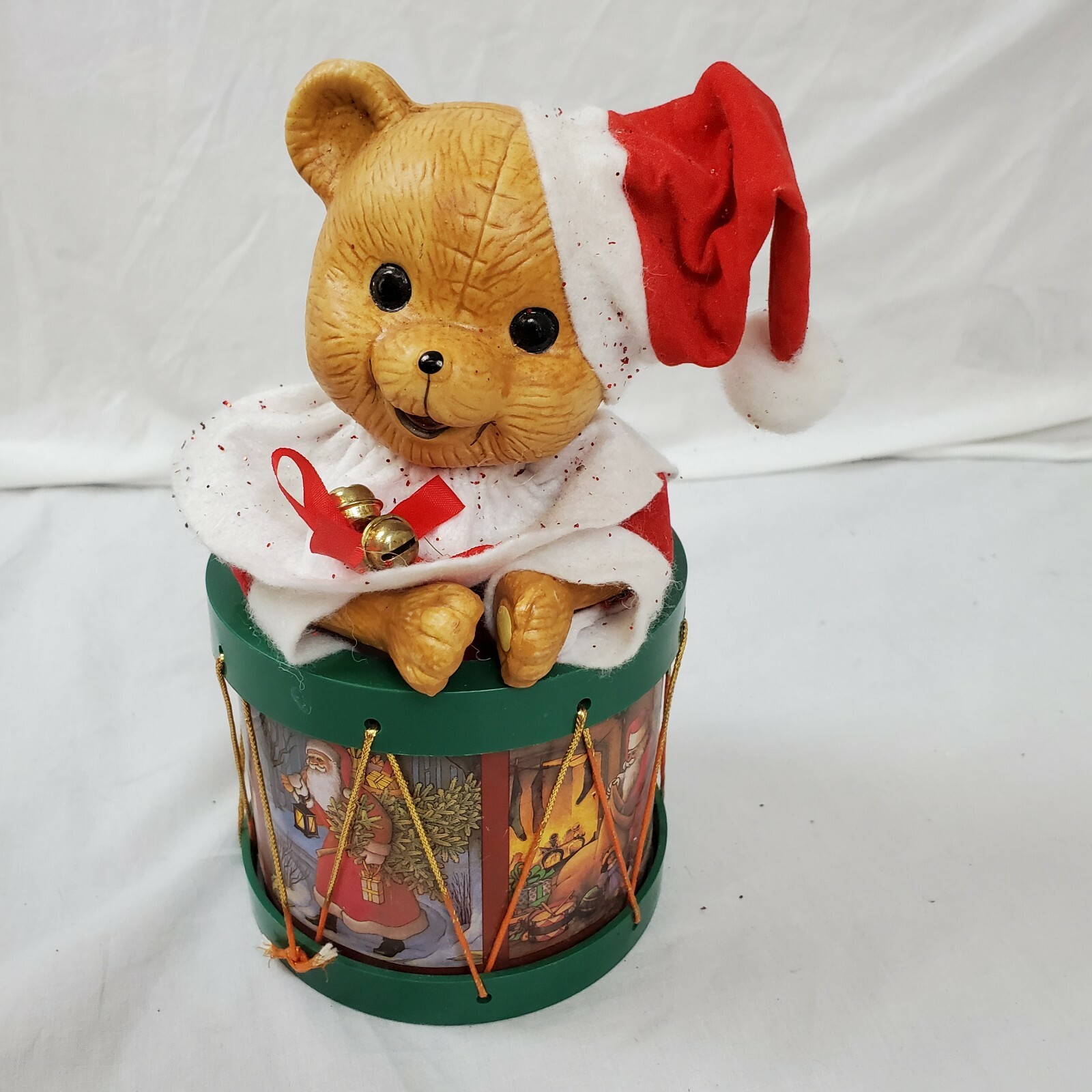 antique teddy bear with music box inside