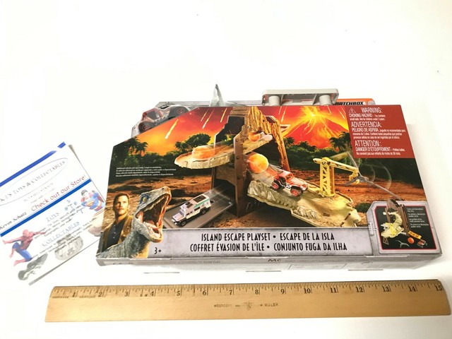 jurassic world matchbox playset